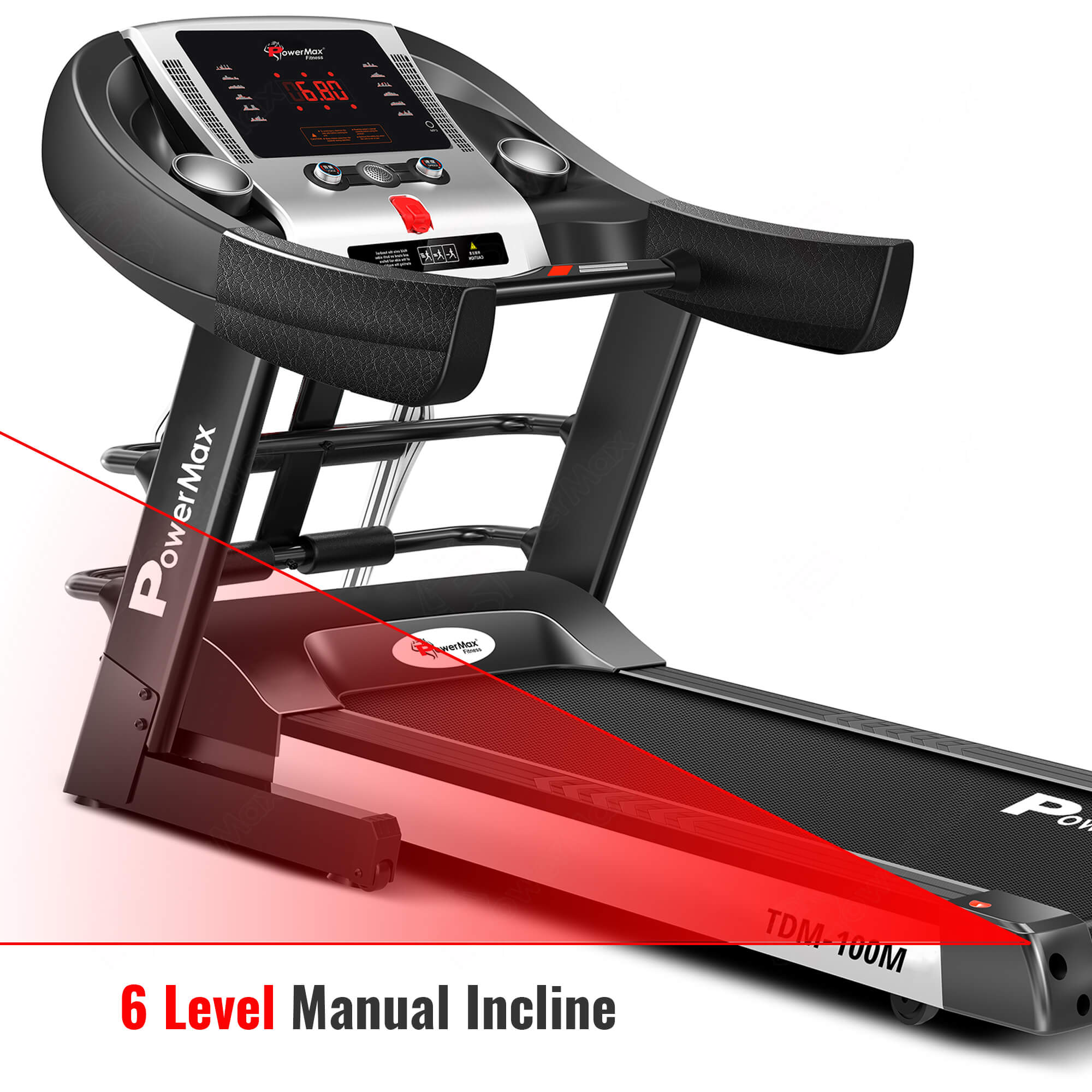 TDM-100M Semi-Auto Lubrication Multifunction Treadmill thumbnail 3
